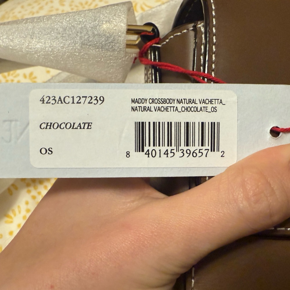 Frances Valentine Maddy Crossbody Bag Brown Leather NWT - Picture 7 of 9